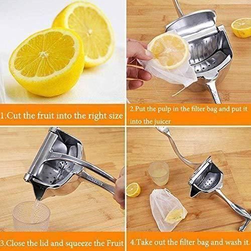 Manual Fruit Press Aluminum Squeezer/Juicer - ByondBasket