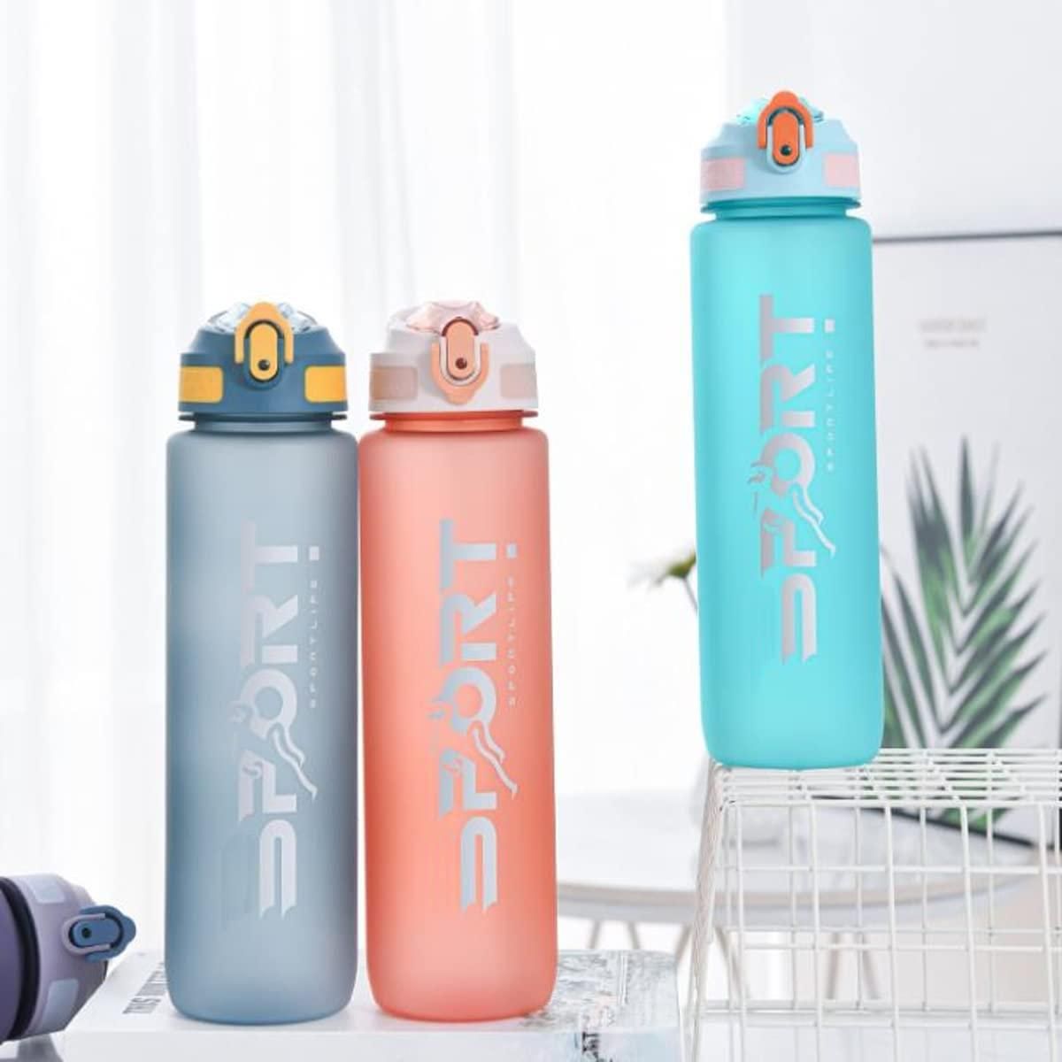 Sport Print Water Bottle Gym Water Bottle For Outdoor, School, Office, Jogging 1000 ml Sipper - ByondBasket