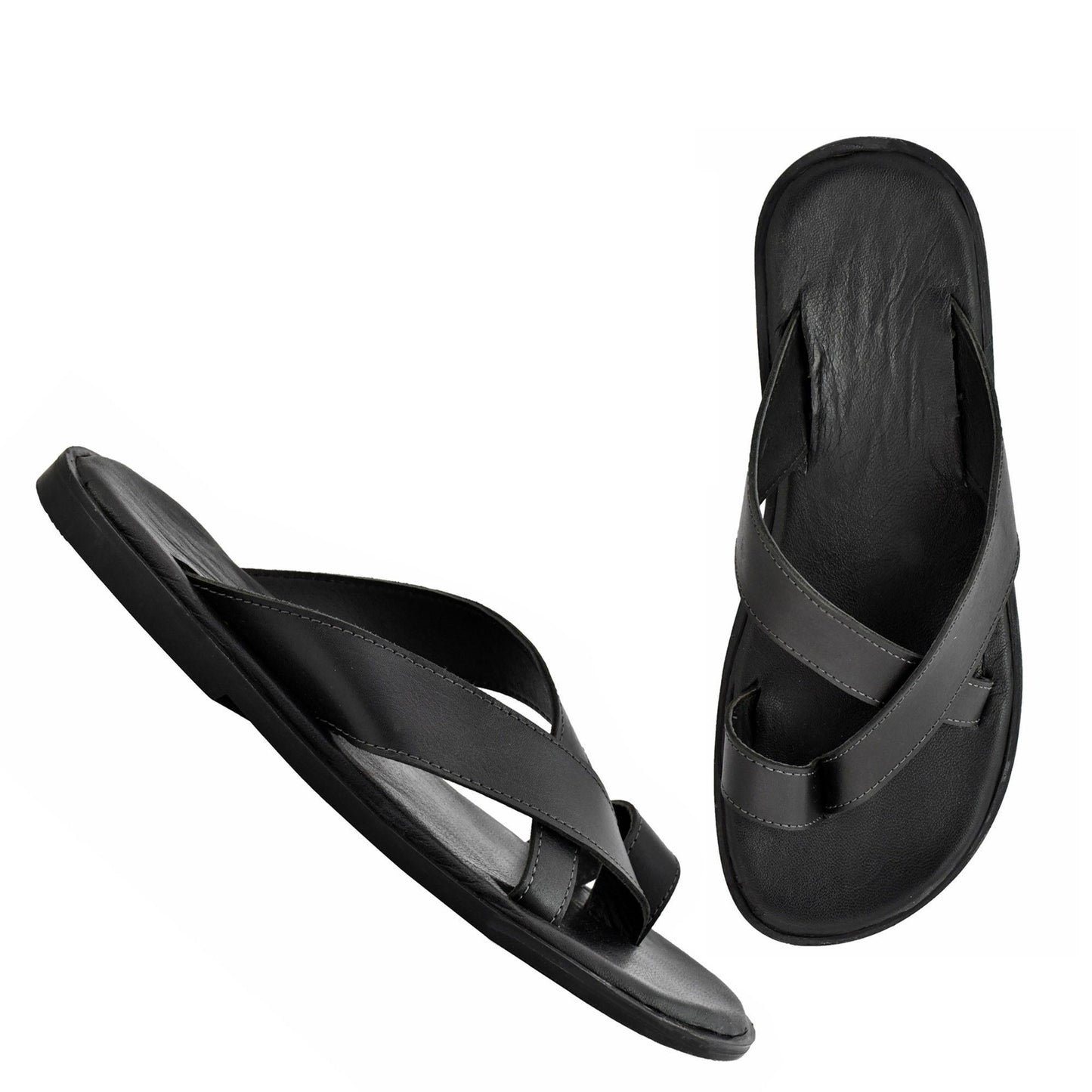 AM PM Genuine Leather Men's Daily Wear Slippers