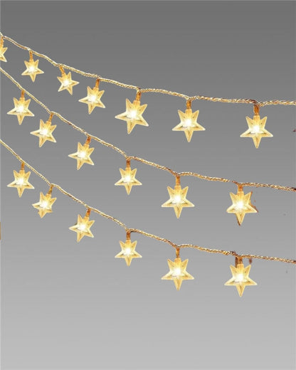 Serial String Star Lights for Decoration