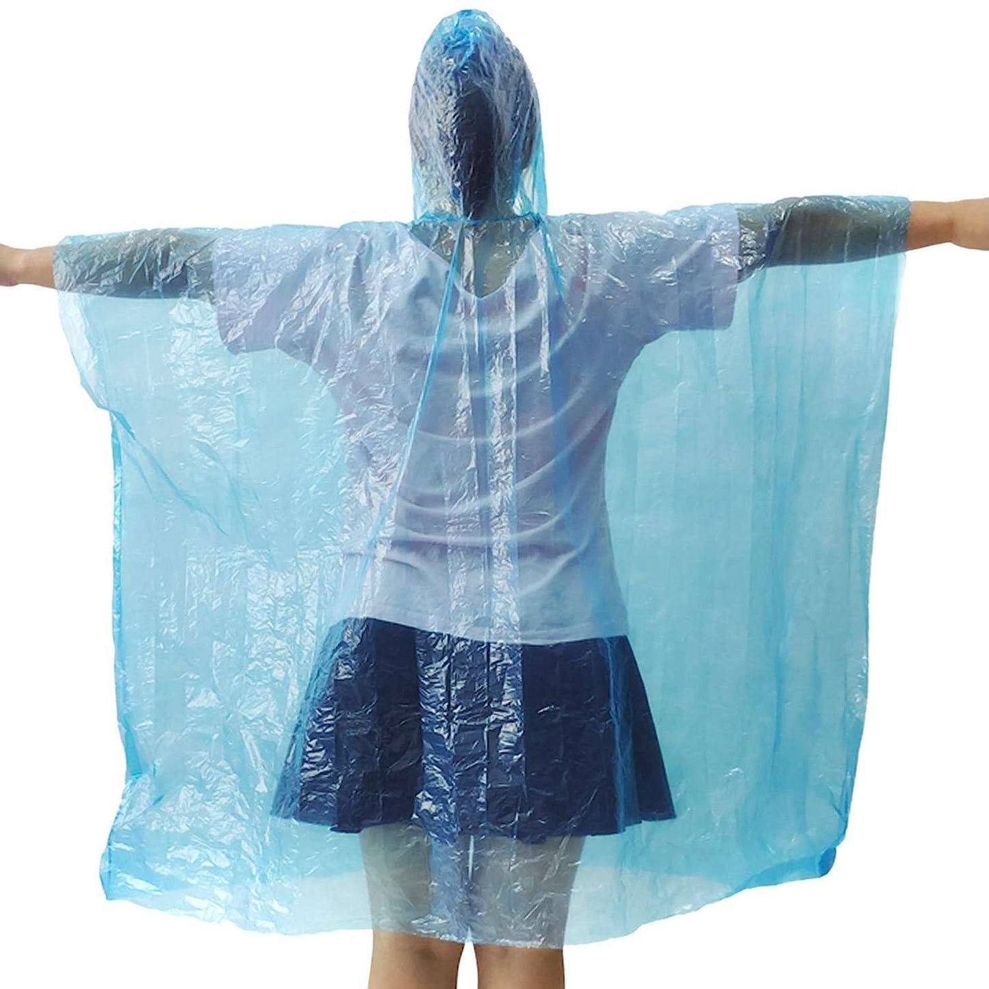 Portable Disposable Emergency Raincoats Waterproof Rain Poncho in A Ball for Traveling Camping Outdoor (Pack of 5) - ByondBasket