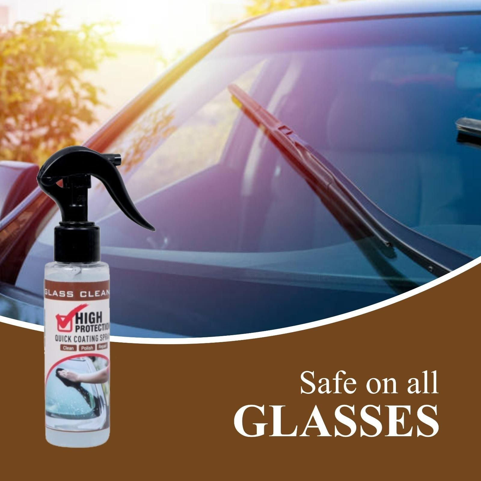 High Protection Glass Cleaner Quick Coating Spray 100 ml - ByondBasket