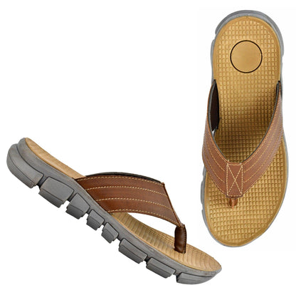 AM PM Genuine Leather Men's Daily Wear Slippers