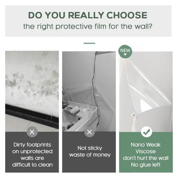 Self- Adhesive Transparent Electrostatic Wall Protection Film Buy 1 Get 1 Free - ByondBasket