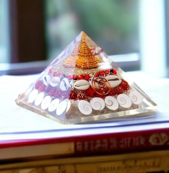 Crystal Wealth Gomati Chakra Shree Yantra Pyramid - ByondBasket