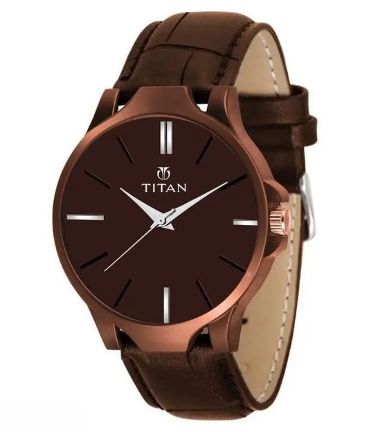 BD Men's Analog Leather Watch - ByondBasket