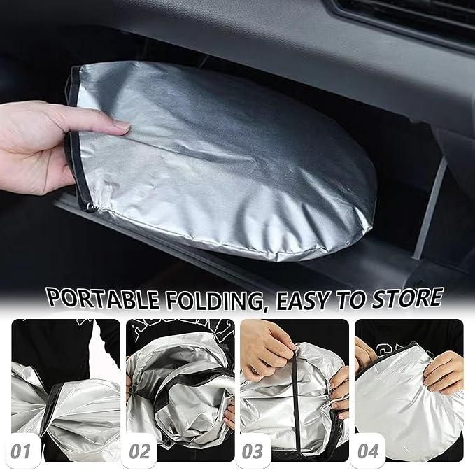 Folding Car Window Sunshade Cover - ByondBasket