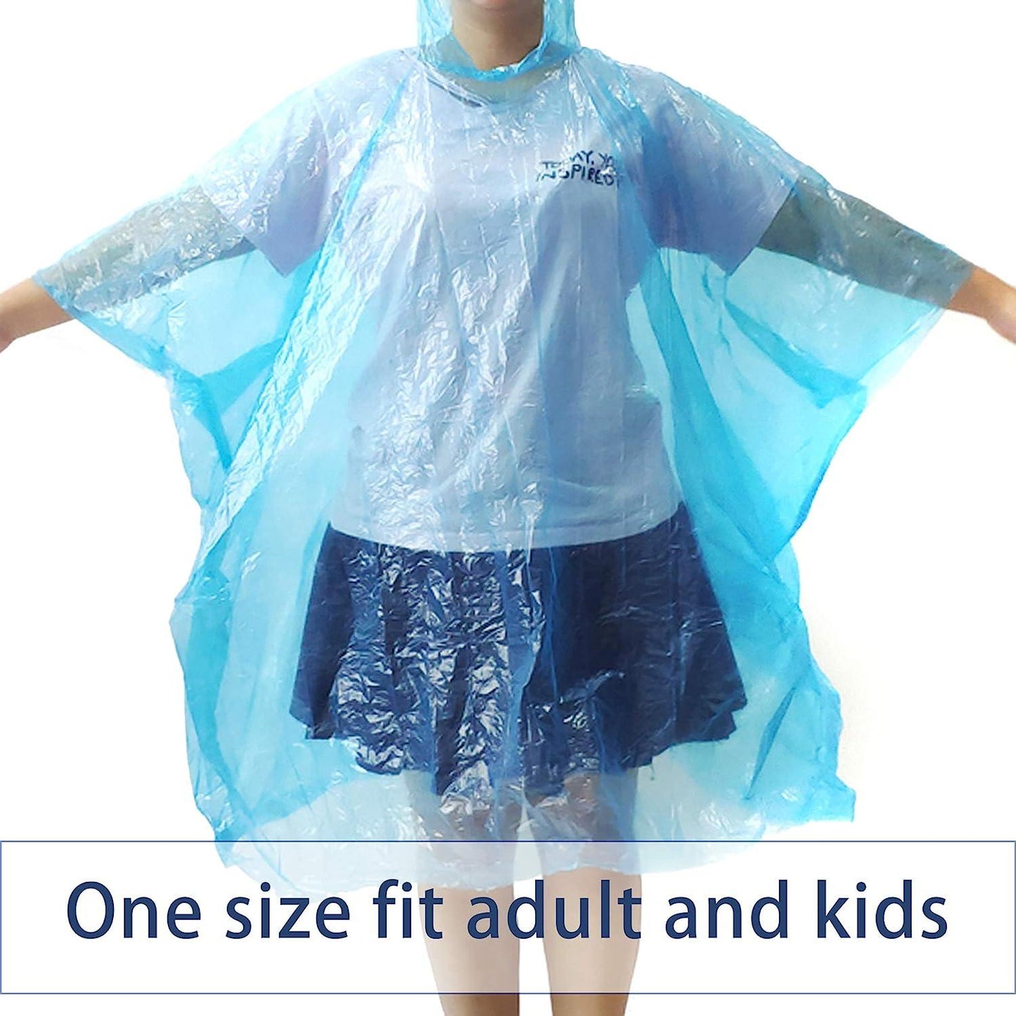 Portable Disposable Emergency Raincoats Waterproof Rain Poncho in A Ball for Traveling Camping Outdoor (Pack of 5) - ByondBasket