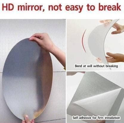 Combo of Oval Shape & Square Shape Mirror (Pack of 2) - ByondBasket