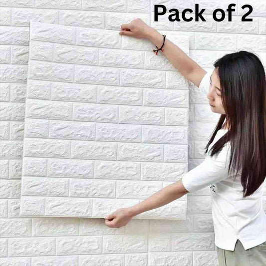 3D Brick Self-Adhesive Waterproof Wallpaper