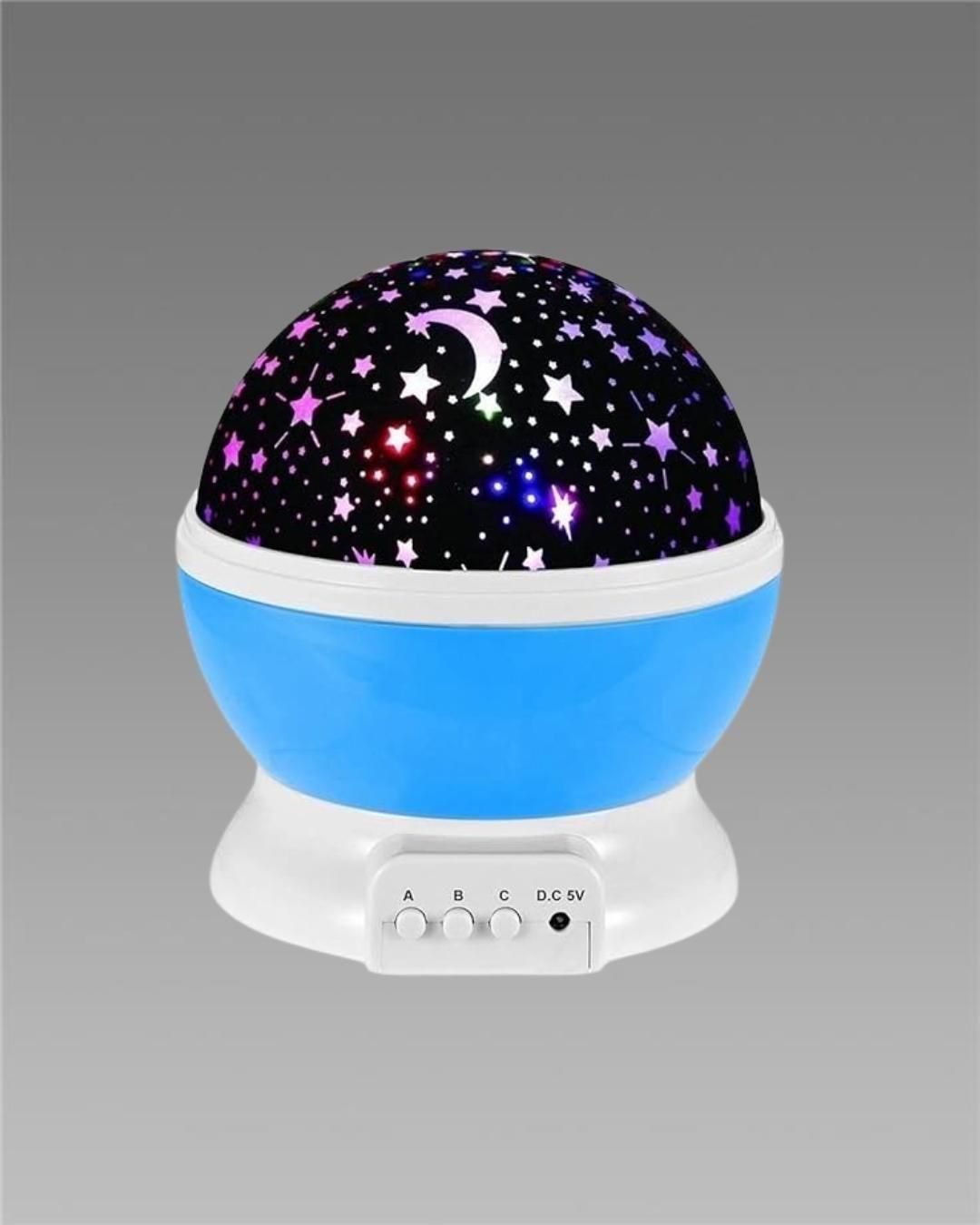 Star Master Rotating 360 Degree Moon Night Light Lamp Projector with Colors and USB Cable,Lamp for Kids Room Night Bulb (Multi Color,Pack of 1) (Random) - ByondBasket