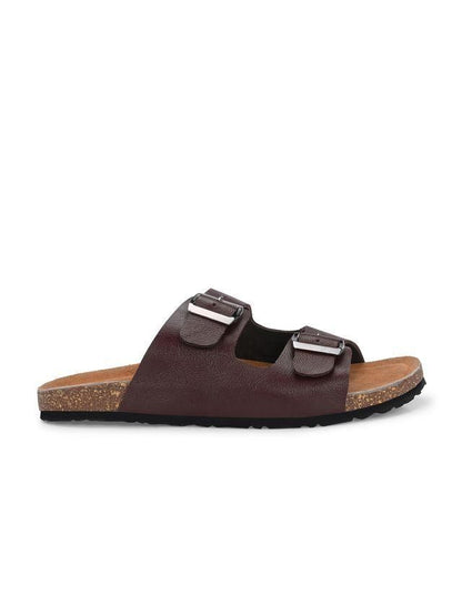 Mens Arizona Cherry Leather Slippers