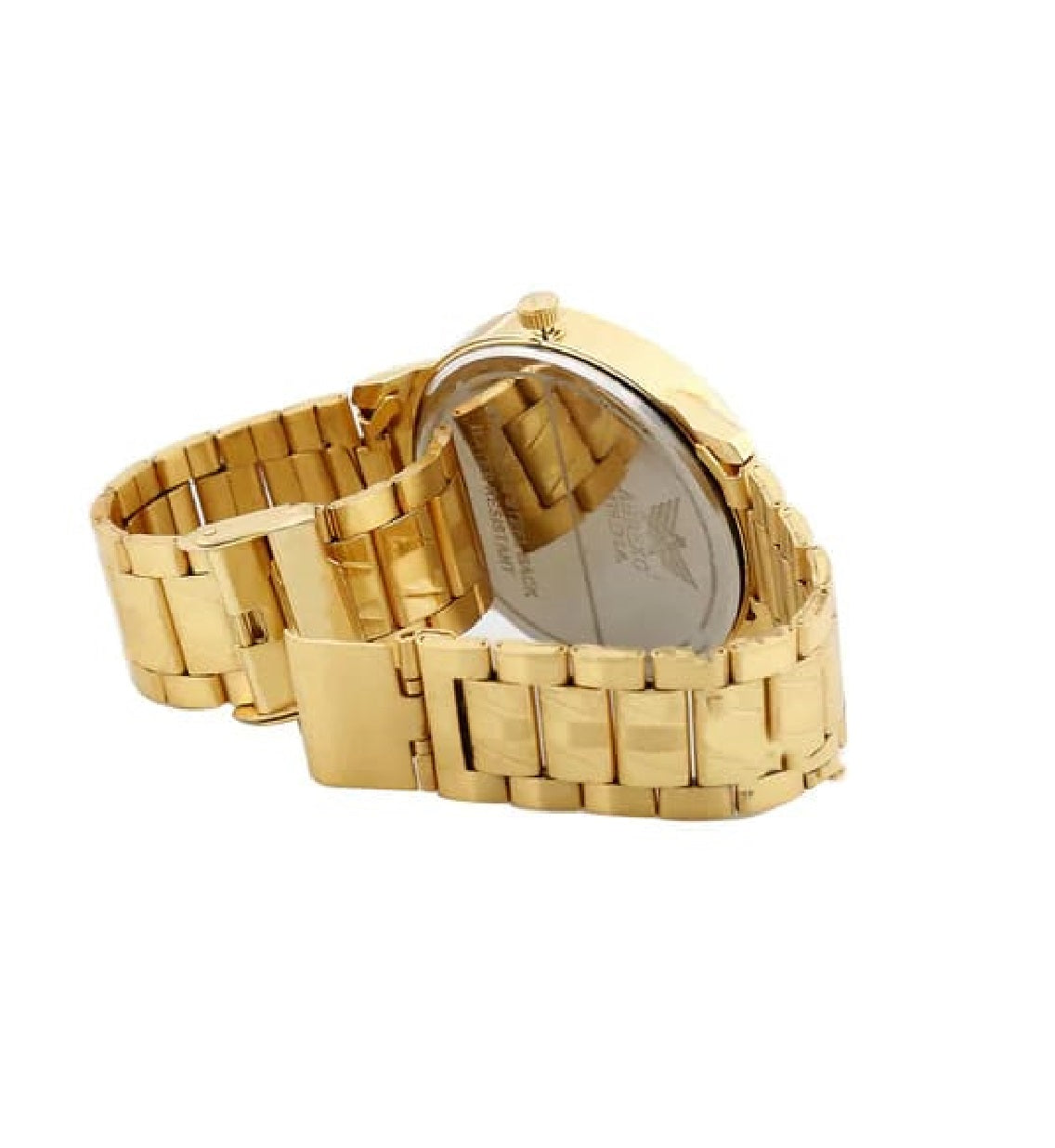 Men's Analog Stainless Steel Golden Watch - ByondBasket