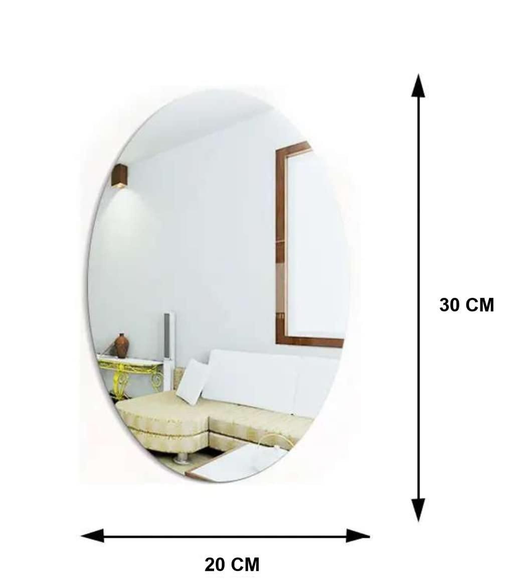 Combo of Oval Shape & Square Shape Mirror (Pack of 2) - ByondBasket