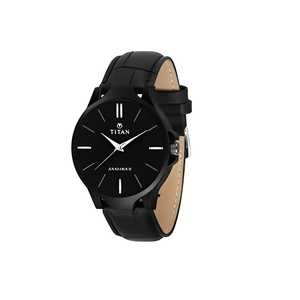 Men's Analog Leather Watch - ByondBasket